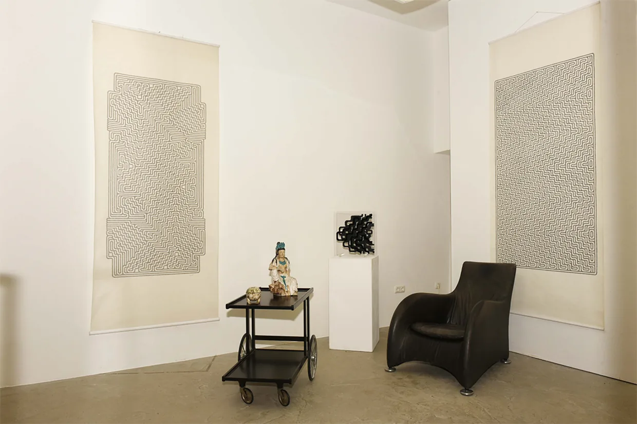 Ausstellungsansicht 1: Retrospektive Marie-Luise Heller in Augsburg