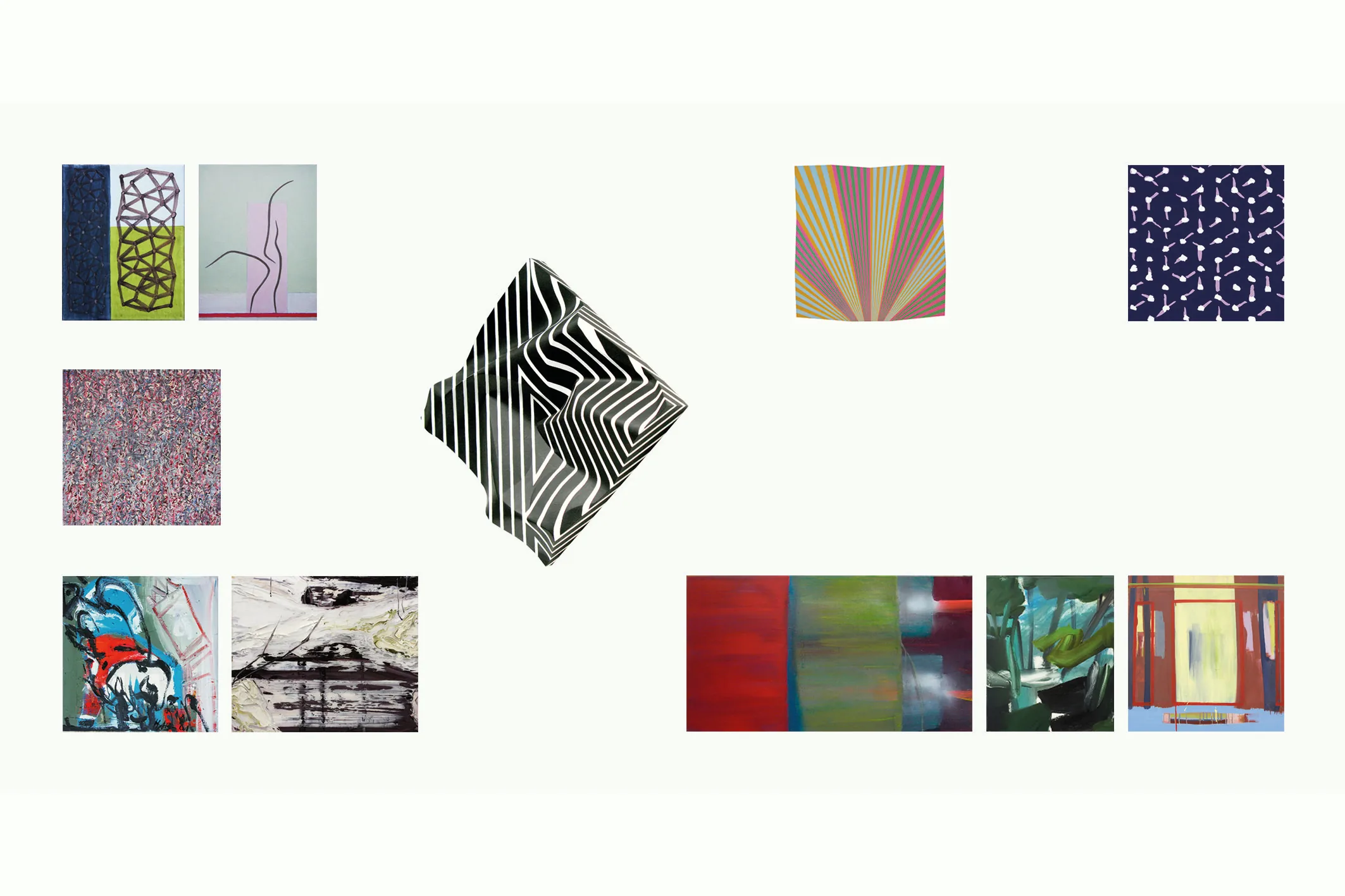 Ausstellungsansicht 3: Cluster, Gruppenausstellung